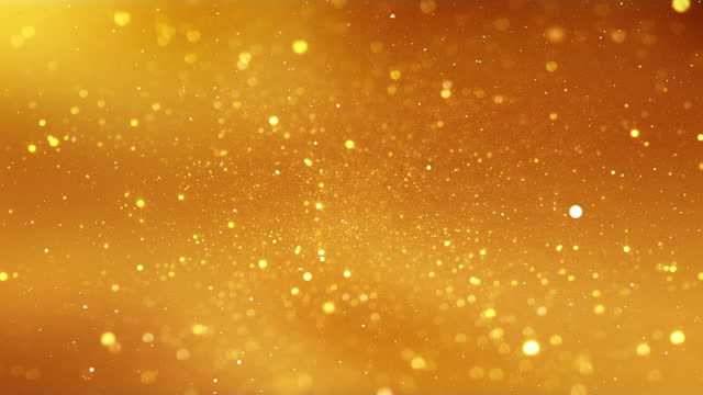 Gold Particles Orange Collored
