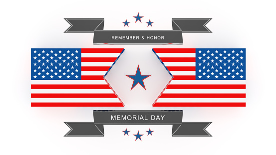 Remember and honor American culture digital concept