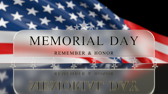 Remember and honor American culture digital concept