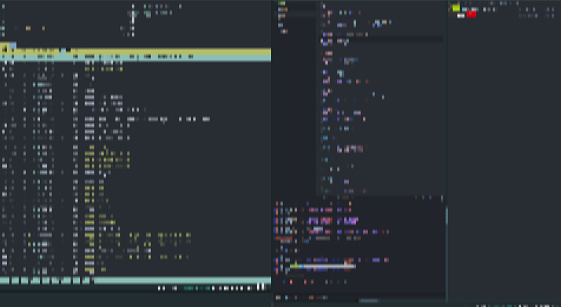 Programming Console With Dark Background Coding Vector Illustration ...
