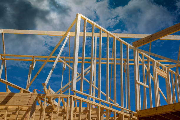 istock During construction of a new home, a framing beam stick was used to support framework 1481081462