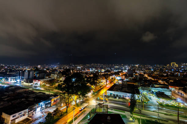 Night view of the Chapinero neighborhood in Bogota, Colombia Night view of the Chapinero neighborhood in Bogota, Colombia 2933 stock pictures, royalty-free photos & images