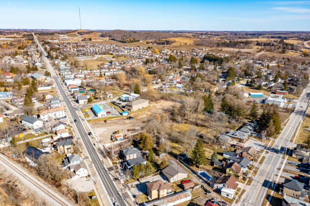 istock Aerial view Baden, Waterloo, Canada. 1481083064