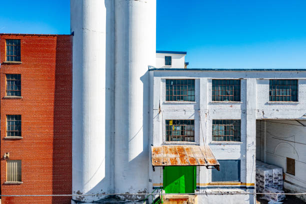 istock Factory building facade in Baden, Waterloo, Canada. 1481083122