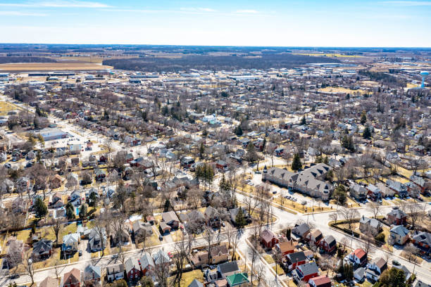 istock Railway Track and Train Station, Stratford city, Canada 1481083236