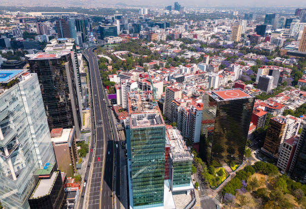 istock Office buildings at Mexico City 1481086712
