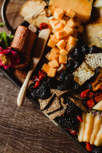 istock Fruit, cheese and sausage tray at a party 1481091828