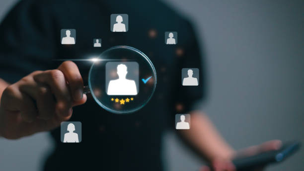 istock HR selects Human Resource Networks, HR Selective new careers, recruitment, and effective organizational structure, training, hiring, and performance. Customer Relationship Management, 1481095174