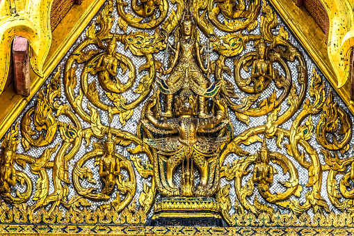 Garuda Buddhas Pavilion Grand Palace Bangkok Thailand. Garuda Is Symbol of Thai royalty and Government.