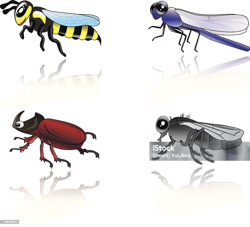 Insectos - arte vectorial de Ala de animal libre de derechos