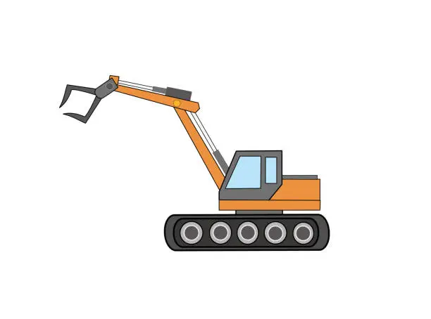 Vector illustration of heavy machinery