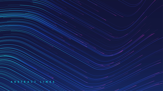 Lines composed of glowing background. Abstract modern lines. Cool gradient shapes. Graphic concept for your design