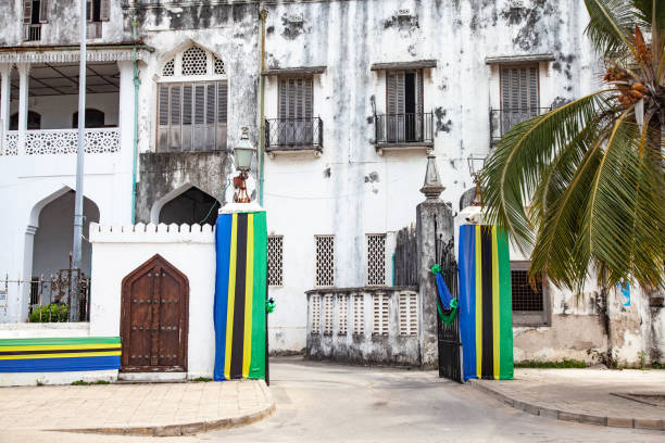 STONE TOWN, ZANZIBAR -JANUARY 06, 2023: Stone Town waterfront