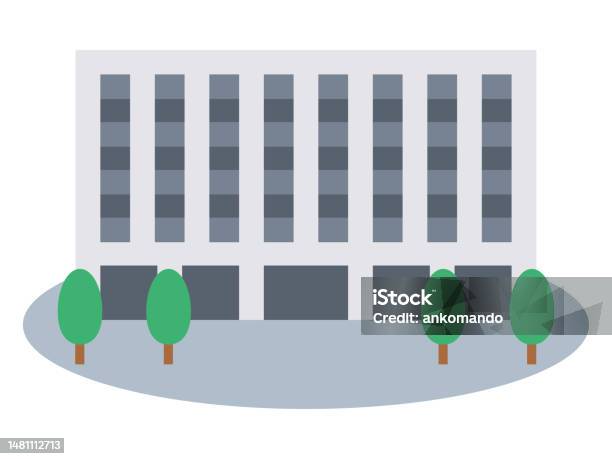 Simple Building Immage Vector Illustration Of A Simple Building Stock Illustration - Download ...
