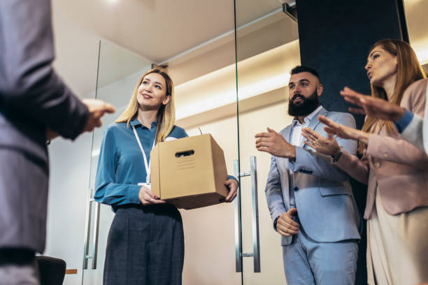 istock Young woman having first working day getting acquainted with colleagues 1481117177