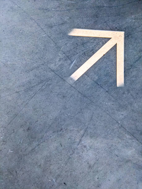 istock Illuminated Arrow showing Directions on the ground 1481120751
