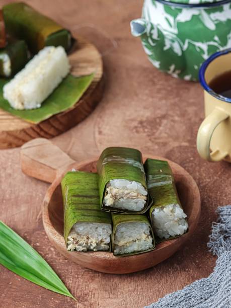 istock Lemper Ayam (Steamed Glutinous Rice with Spiced Chicken Floss. 1481122414