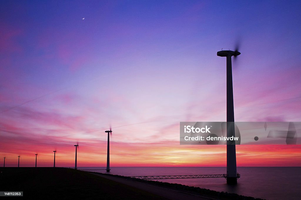 Silhueta de turbinas - Royalty-free Ao Ar Livre Foto de stock