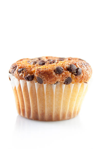 istock Chocolate muffin isolated on white 148112581