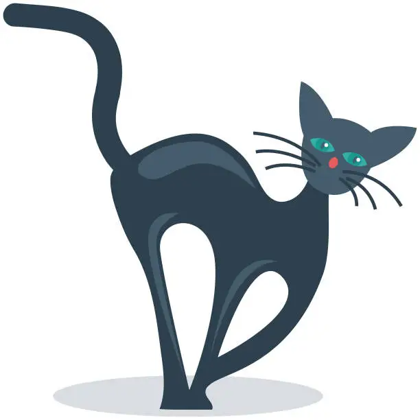 Vector illustration of Evil Cat