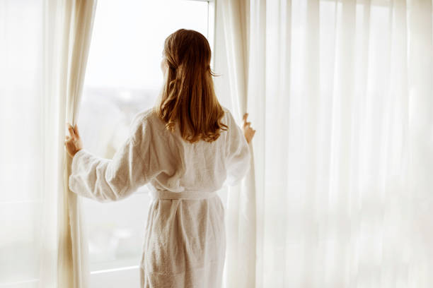 istock Female Welcoming New Sunny Day 1481128051