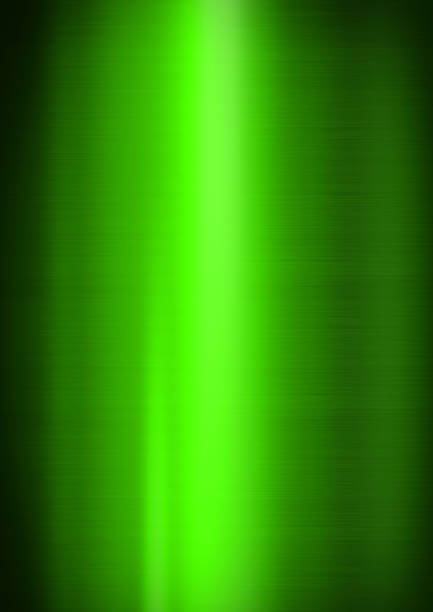 istock Green shiny brushed metal. Vertical background texture 1481131055