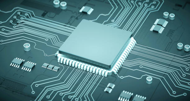 istock 3D rendering of cyberpunk AI. Circuit board. Technology background. Central Computer Processors CPU and GPU concept. Motherboard digital chip. Tech science background. 1481136148