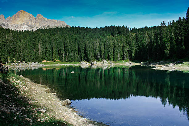istock natural lake in the Dolomites 148114003