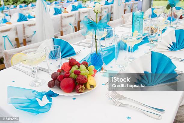 Wedding Table Setting Stock Photo - Download Image Now - Alcohol - Drink, Aperitif, Arrangement