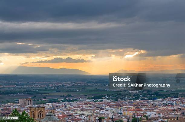 Tramonto A Granada 43 - Fotografie stock e altre immagini di Alhambra - Granada - Alhambra - Granada, Ambientazione esterna, Andalusia