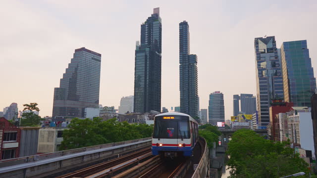 Bangkok cityscape and BTS line