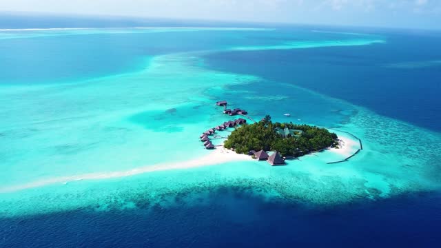 Maldives island in the Indian Ocean