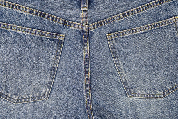 istock Blue denim texture and jeans background, jeans fabric Navy blue abstract backgrounds,Two back pockets 1481150204