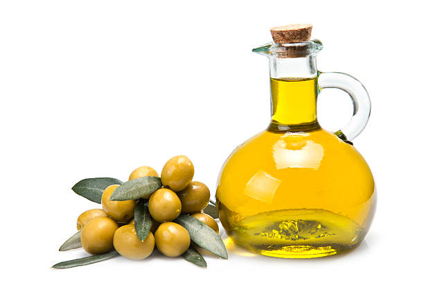 istock Premium olive oil and olives. 148115035