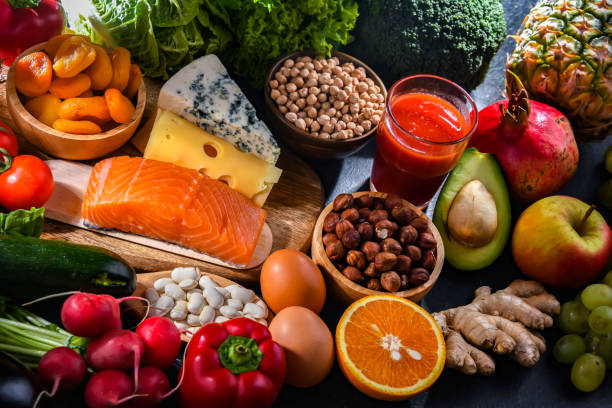 istock Food products representing the nutritarian diet 1481151564