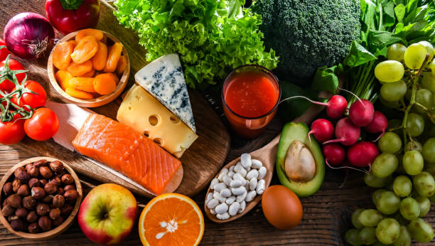 istock Food products representing the nutritarian diet 1481151588