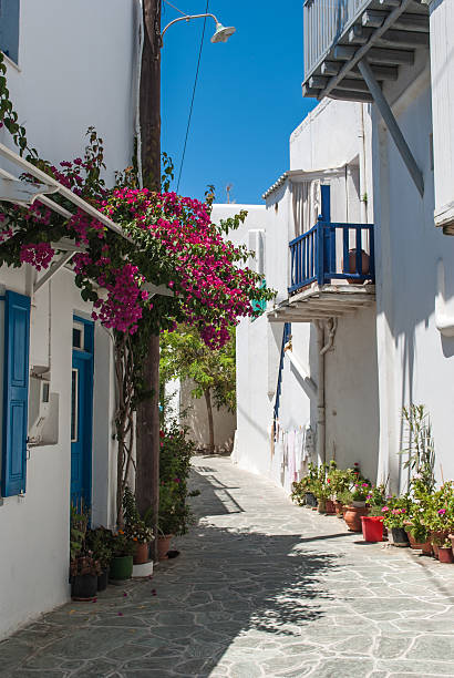 istock Typical greek alley in Folegandros 148115430