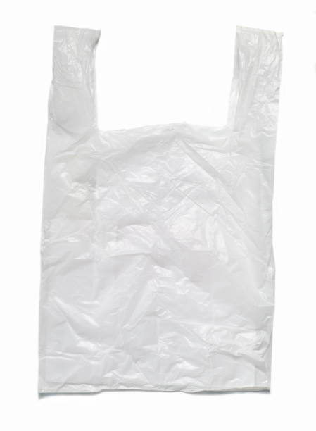 istock white plastic bag on white background. A White Plastic Bag Texture, macro, background. Reduction of plastic bags for natural treatment. The symbol of the campaign to refrain from using plastic bags. 1481156446
