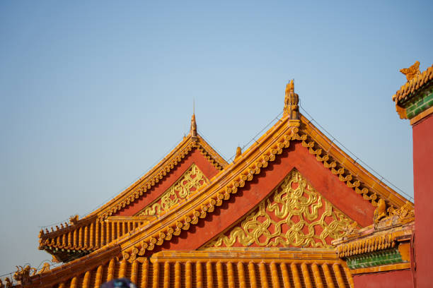 The Forbidden City in Beijing in warm and sunny winter in 2023