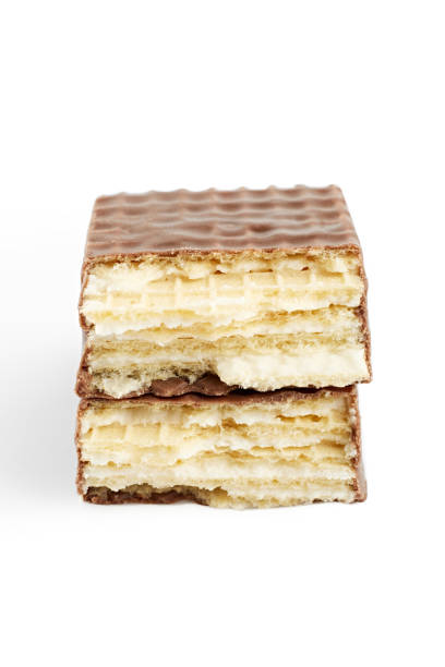 istock Chocolate wafer on white background. Milk chocolate. Dessert. 1481160755