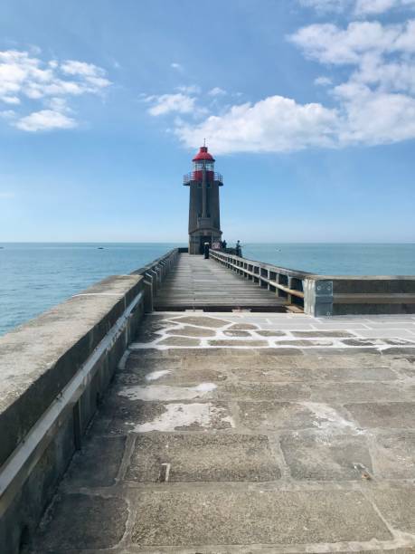istock Red Lighthouse in France 1481163585