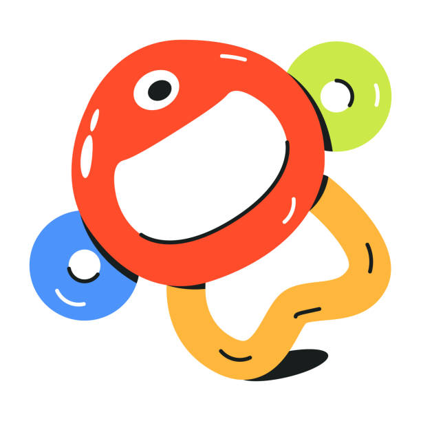 fisch theeter - beißring stock-grafiken, -clipart, -cartoons und -symbole