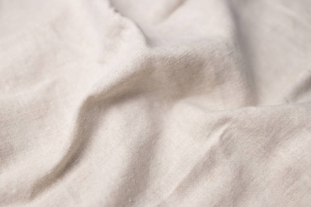 istock Natural linen fabric texture. Rough crumpled burlap background 1481165061
