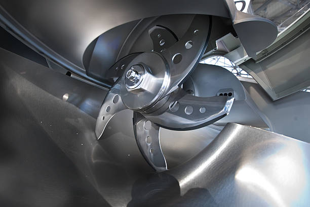 istock Knife of professional mincing machine 148117099
