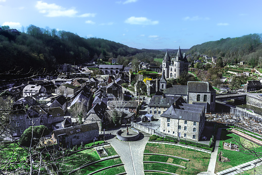 Durbuy overview in belgium