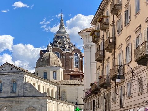 Italy - Torino - chapel of the Holy Shroud and catedral of Saint John Baptist