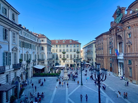 Italy - Torino - Piazza Carignano ( Place Carignano in the downtown)