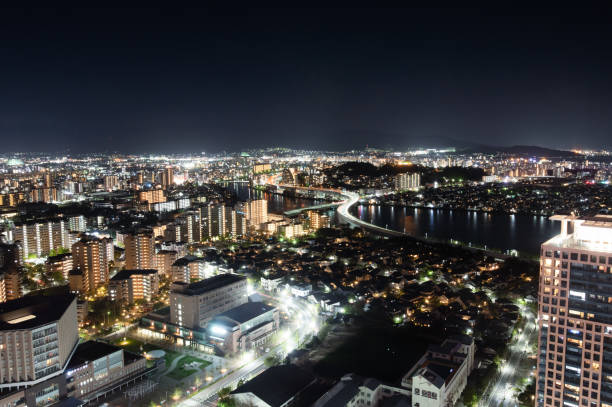 福岡の福岡タワー展望台からの夜景