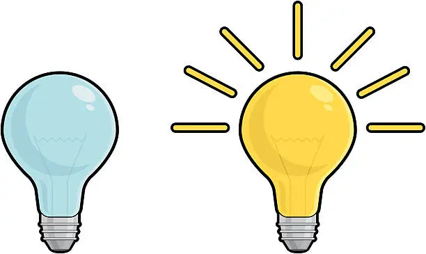 Vector illustration of Lightbulbs