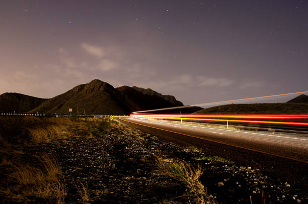 istock Traveling up the Mountain Road at Night 148119079